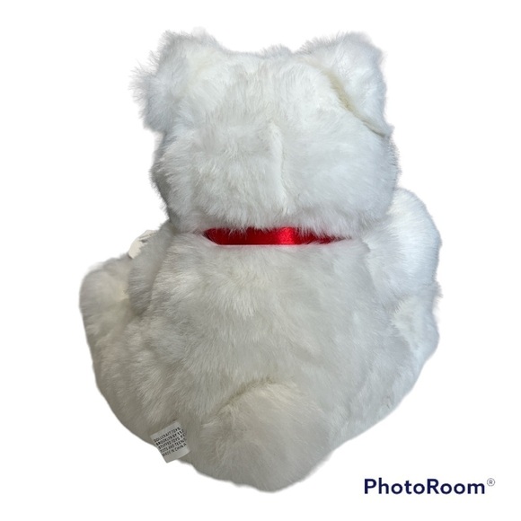 Dollcraft White Valentine Plush Bear  NWT - Picture 2 of 6